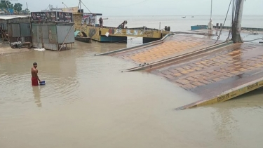 ডুবে গেছে দৌলতদিয়া ফেরিঘাট!