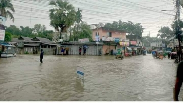 সুনামগঞ্জে ভয়াবহ বন্যা, বিপাকে লক্ষ লক্ষ মানুষ