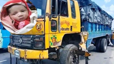 ট্রাকচাপায় মেয়েসহ তারা তিনজন নিহত; রাস্তায় গর্ভস্থ শিশু ভুমিষ্ঠ