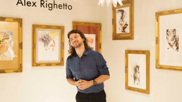 Alex Righetto, a fine arts painter; He Himself