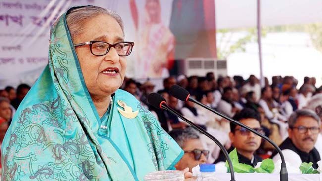 ফাইল ছবি প্রধান মন্ত্রী শেখ হাসিনা