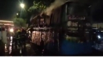 গুলিস্তানে যাত্রীবাহী চলন্ত বাসে আগুন