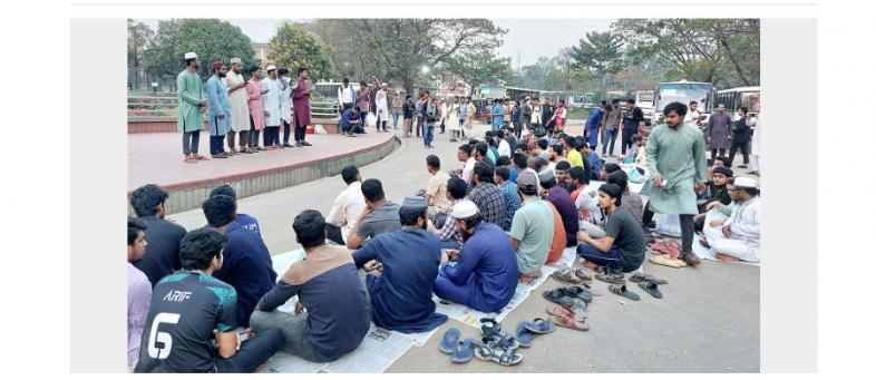 শাবি ক্যাম্পাসে শিক্ষার্থীদের গণ-ইফতার কর্মসূচি