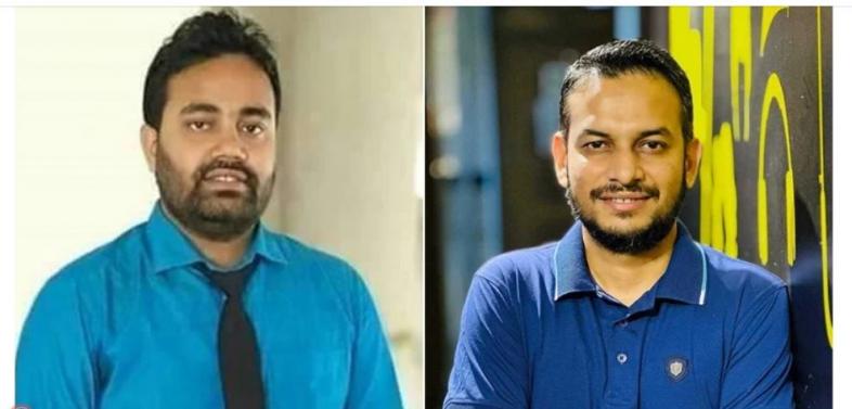 সহকারী অধ্যাপক সাজন সাহা এবং মানবসম্পদ বিভাগের বিভাগীয় প্রধান ও সহযোগী অধ্যাপক রিজওয়ান আহমেদ শুভ্র