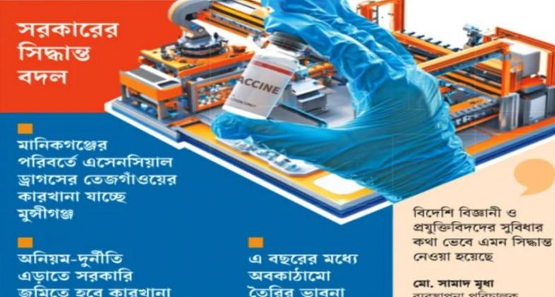 দেশে প্রথম ভ্যাকসিন প্লান্ট হতে যাচ্ছে মুন্সীগঞ্জে