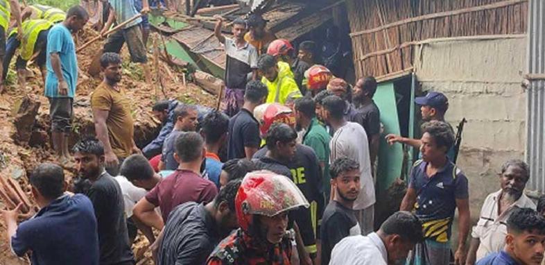 সিলেটে টিলা ধসে এক পরিবারের চারজন নিহত