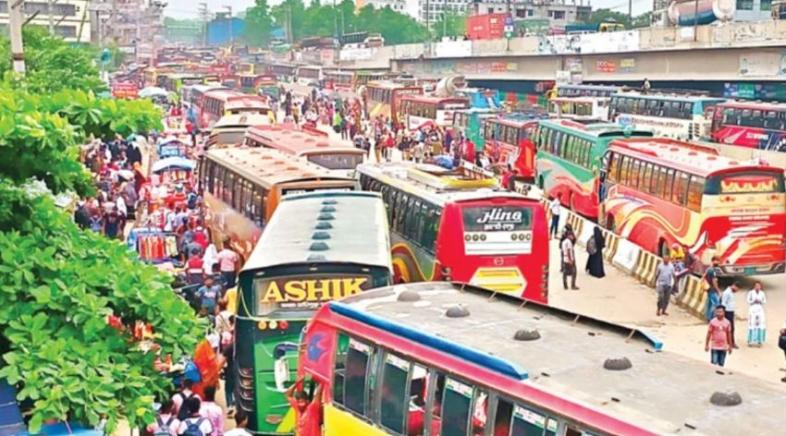 ঈদযাত্রায় সড়কে যানজট ও ভোগান্তি