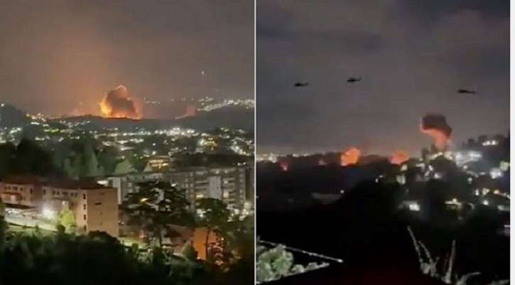 ভেনেজুয়েলার রাজধানী কারাকাসে একাধিক বোমার বিস্ফোরণ