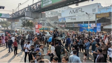 একদফা দাবিতে সাত কলেজের ভ্রাম্যমাণ মঞ্চ ও গণজমায়েত