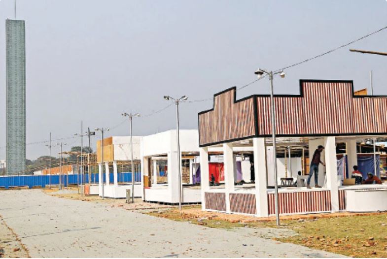 চলছে বইমেলার শেষ  প্রস্তুতি