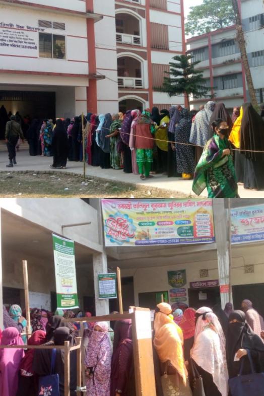 “নোয়াখালীতে  শান্তিপূর্ণভাবে অনুষ্ঠিত হচ্ছে ত্রয়োদশ জাতীয় সংসদ নির্বাচন”