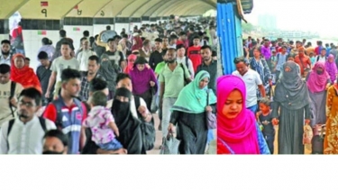ছুটি শেষে রাজধানী মুখী মানুষ