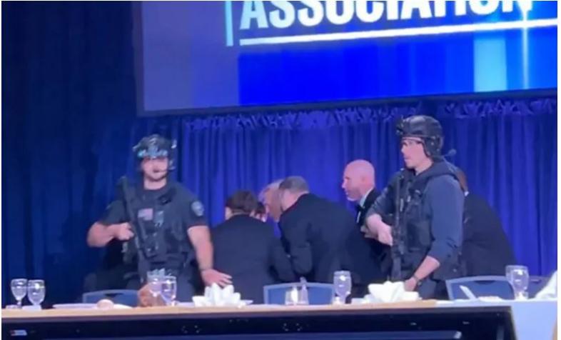 ট্রাম্পের নৈশভোজ চলাকালে গুলির শব্দ