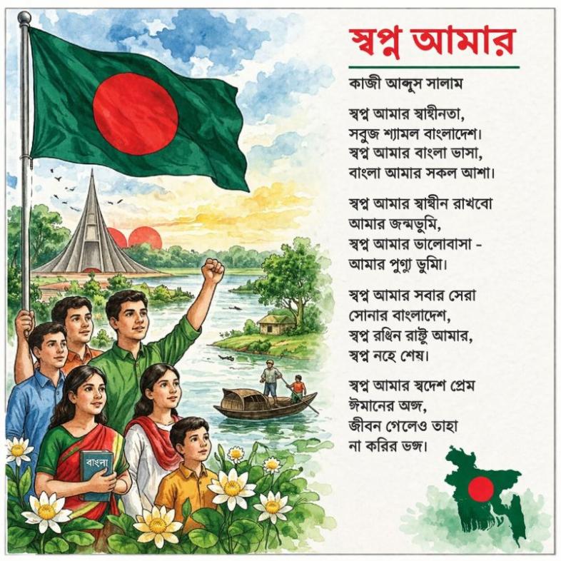 কাজী আব্দুস সালাম-এর কবিতা ‘স্বপ্ন আমার’