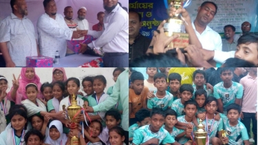 বেগমগঞ্জে ক্ষুদে শিক্ষার্থীদের মাঝে ফুটবল টুর্নামেন্ট অনুষ্ঠিত