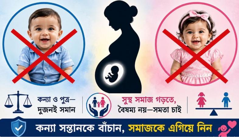 গর্ভের সন্তানের লিঙ্গ প্রকাশ করা যাবে না