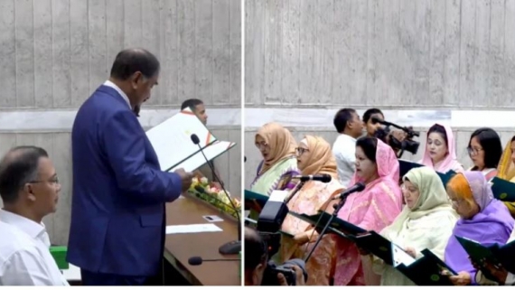 সংরক্ষিত নারী আসনে শপথ নিলেন ৪৯ এমপি