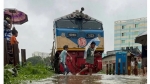 বর্ষার পানিতে ডুবে রেললাইন, কক্সবাজারগামী ট্রেন চলাচল সাময়িক বন্ধ